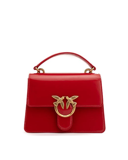 Pinko Red Leather Bag