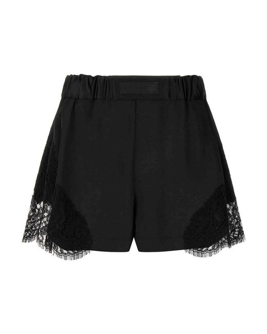 Versace Black Lace Insert Shorts