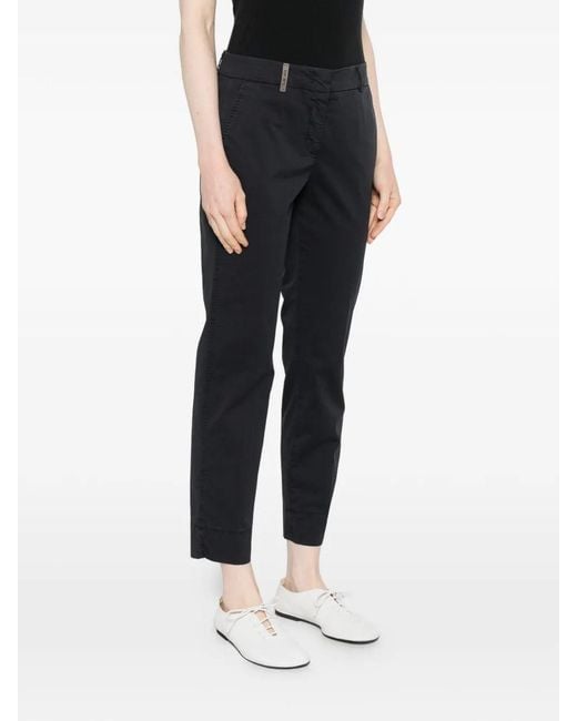 Peserico Blue Straight Leg Trousers