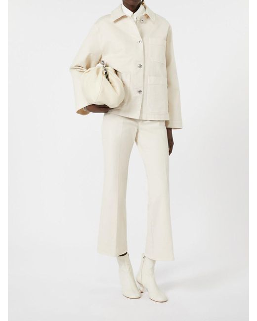Weekend by Maxmara White Classe Straight-Fit Cotton Bull Jacket