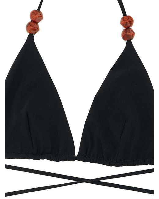 Magda Butrym Blue Re26 Bikini Top