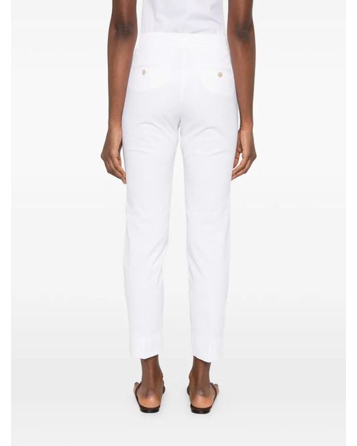 Peserico White Straight Leg Trousers