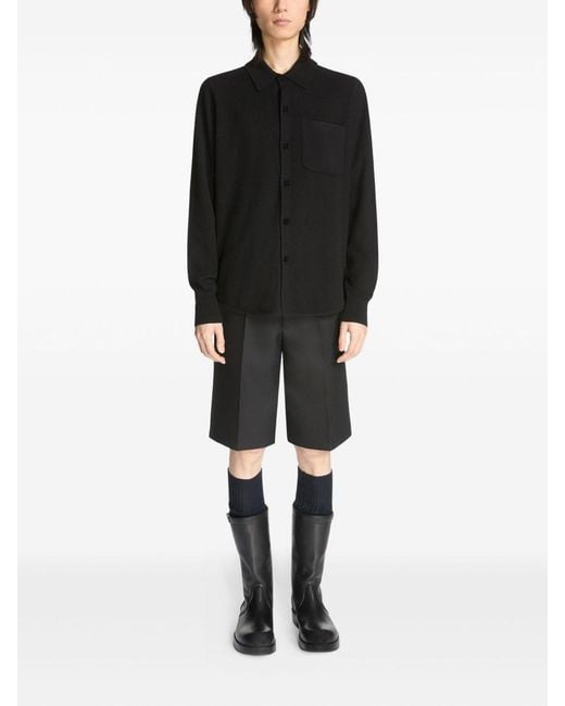 Dries Van Noten Black Cashmere Shirt for men