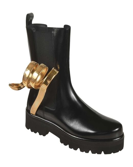 Rene Caovilla Black Ankle Boots