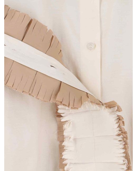Marni Natural Ruffle Shirt