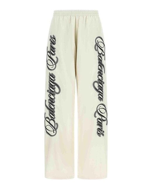 Balenciaga White Reversible Pants
