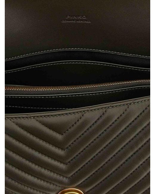 Pinko Black Classic Love Bag Puff Handbag