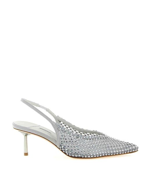 Le Silla White Gilda Slingback