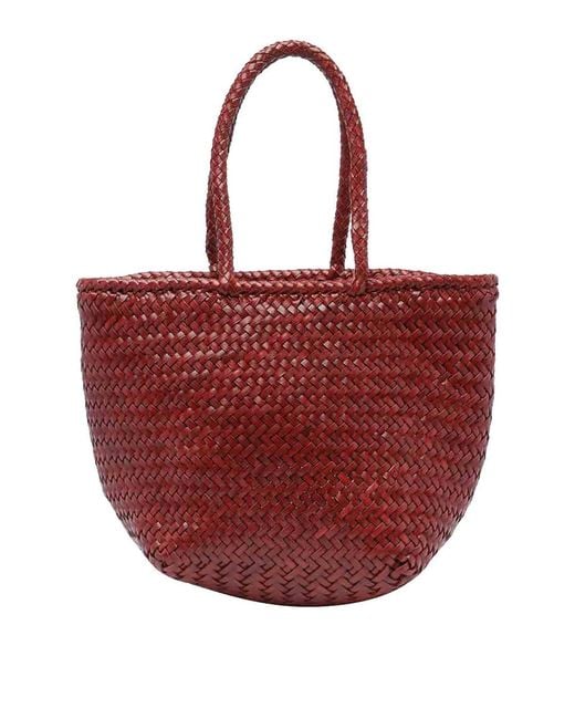 Dragon Diffusion Red Small Grace Basket Bag