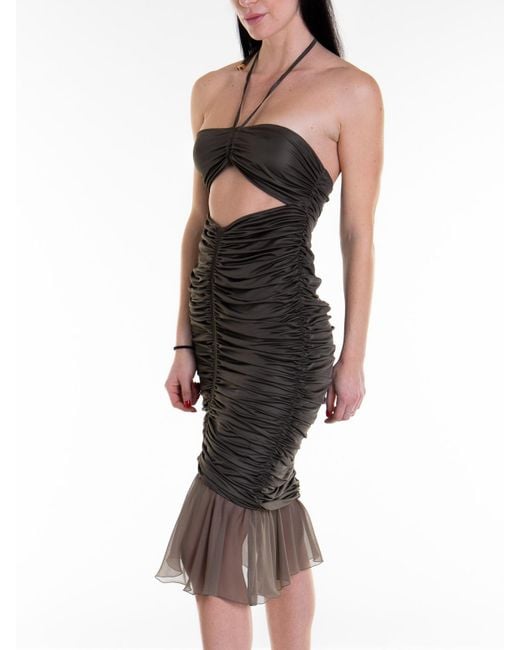 Blumarine Black Silk Dress