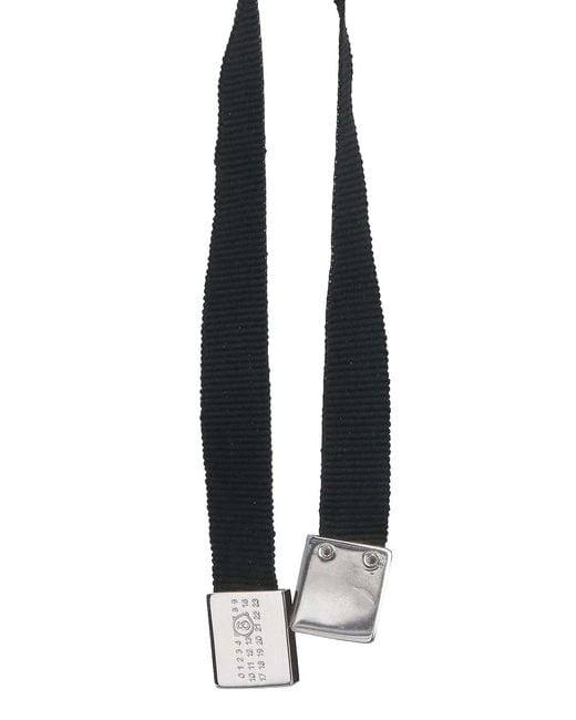 MM6 by Maison Margiela Metallic Rhinestone Bow Necklace