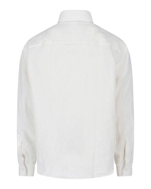 Lardini White Linen Shirt for men