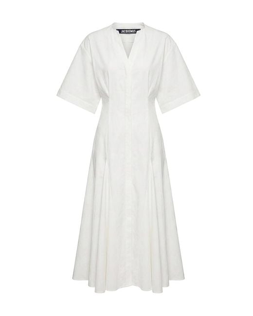 Jacquemus White The Robe Moisson