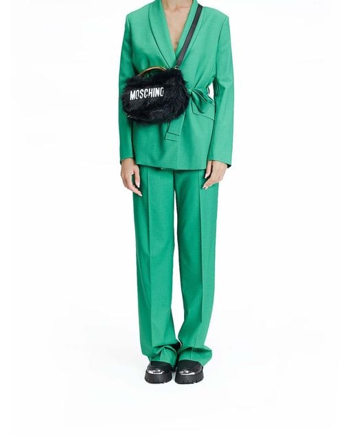 Moschino Black Handle Me Mini Furry