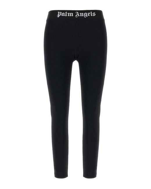 Palm Angels Blue Classic Logo Leggings