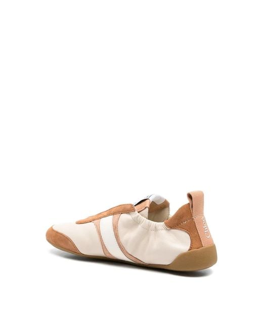 Chloé Natural Kick Sneakers
