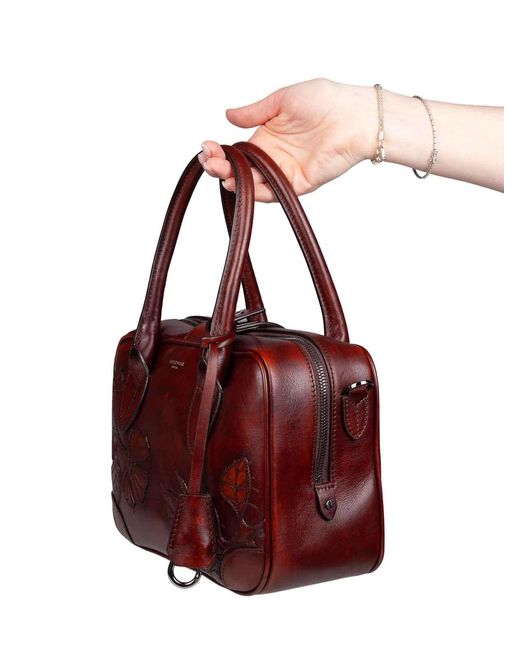Golden Goose Deluxe Brand Purple Vintage Leather Handbag