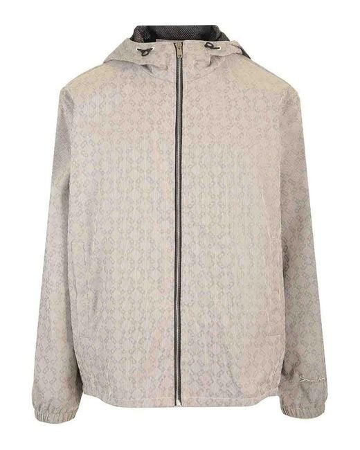 Givenchy Gray Windbreaker Monogram 72 for men