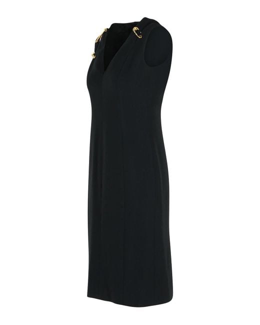 Versace Black Viscose Blend Dress
