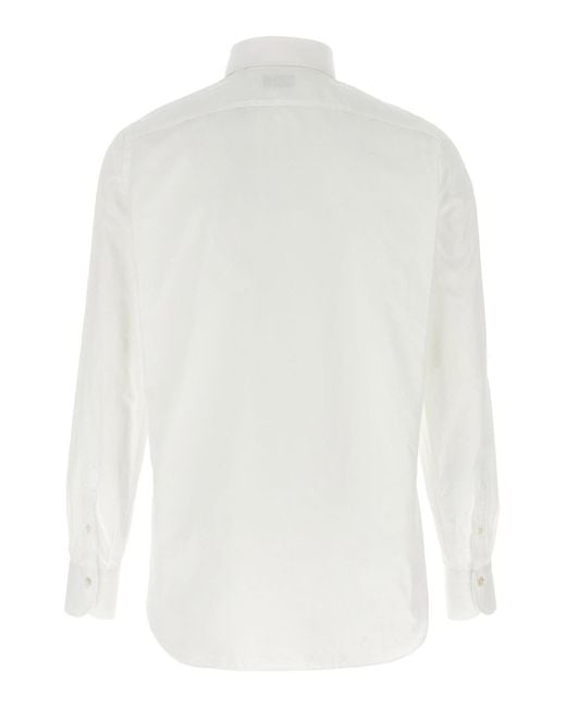 Finamore 1925 White Napoli1 Shirt for men