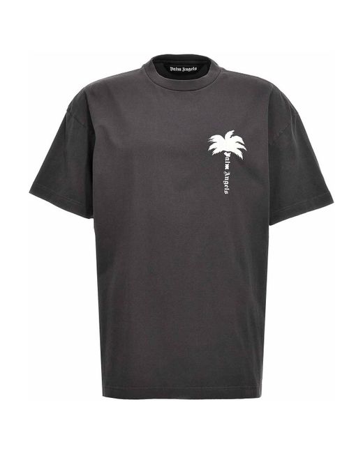 Palm Angels Black The Palm T-shirt for men