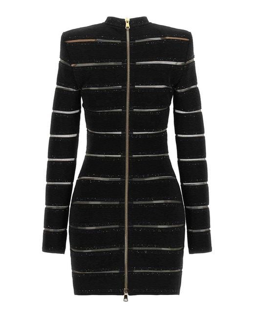 Balmain Black Bodycon Dress