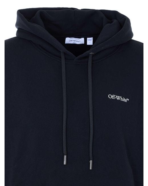 Off-White c/o Virgil Abloh Blue Laundry Metal Arrow Skate Hoodie for men