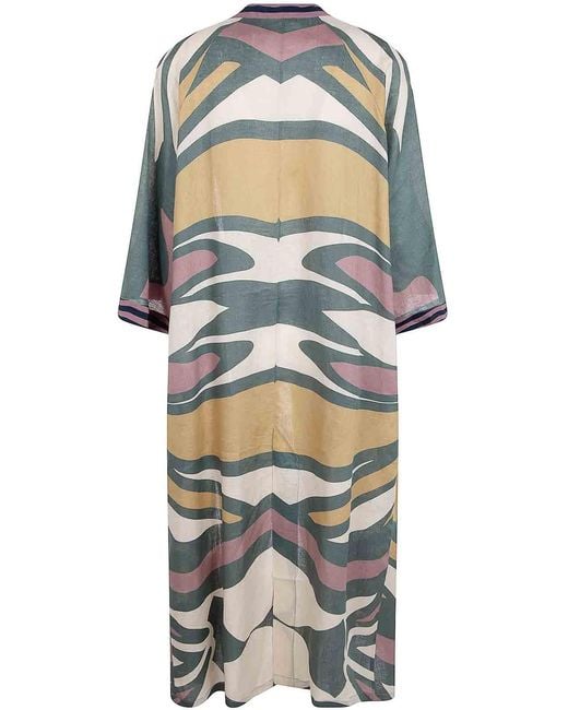 VOLANTIS Blue Cardy Kimono Jacket
