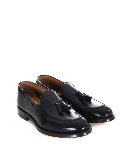 Doucal's Black Doucals Moccasins for men