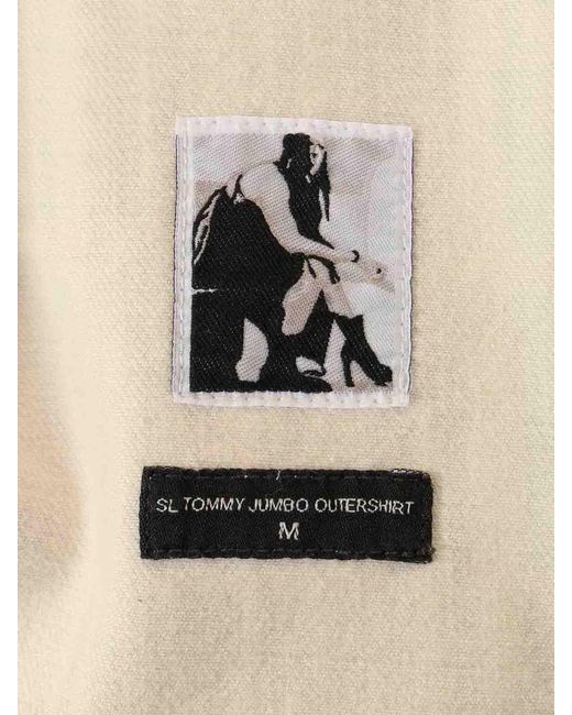 Rick Owens Natural Jumbo Tommy Sleeveless Shirt for men