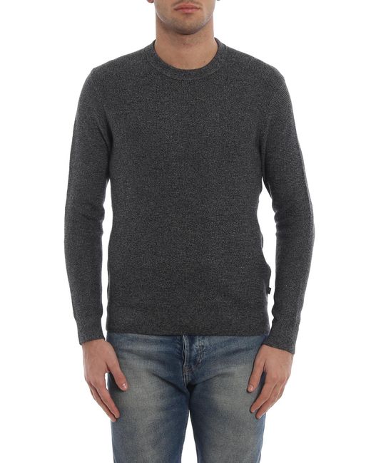 Michael Kors Gray Ash Soft Cotton And Wool Sweater for men