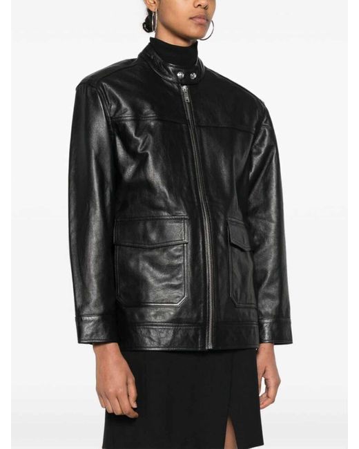 Anine Bing Black Leather Jacket