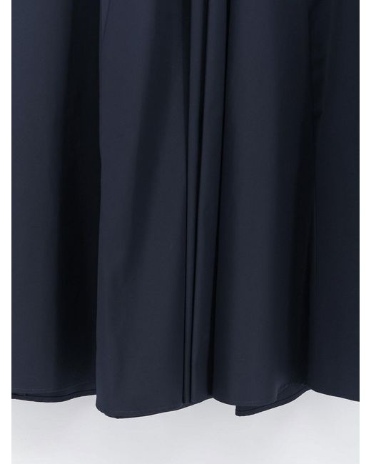 Aspesi Blue Long Cotton Skirt