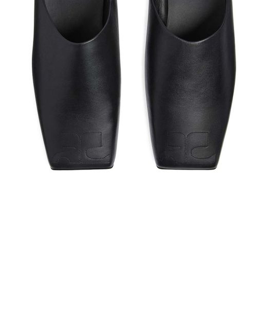 Courreges Black Heritage Mules