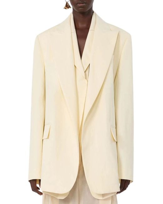 Sportmax Natural Double Collar Blazer