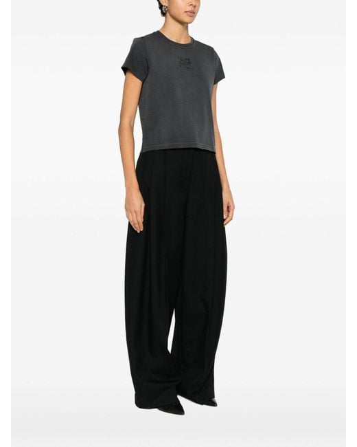 Alexander Wang Black Faded Logo T-Shirt