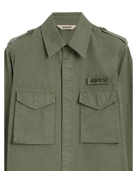 Aspesi Green Shirt for men
