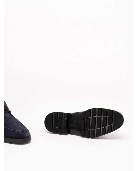 Santoni Blue 'Rock' Lace Up for men