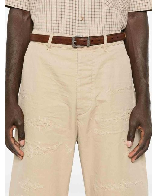 DSquared² Natural Ripped Chino Pants for men