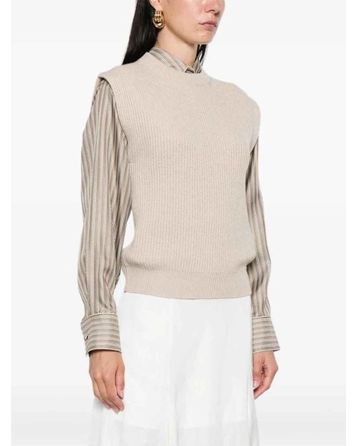 Brunello Cucinelli Natural Knitted Vest
