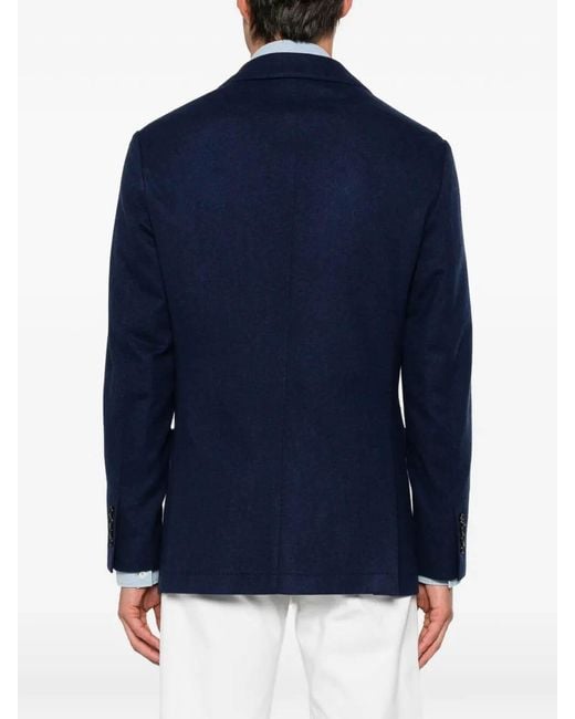 Brunello Cucinelli Blue Blazer for men