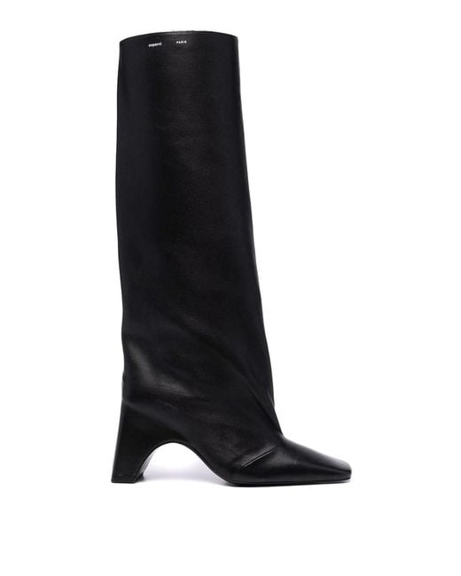 Coperni Black Square Toe Boots