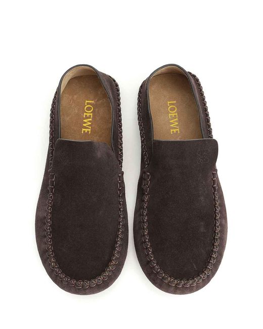 Loewe Brown Driving Moccasins for men