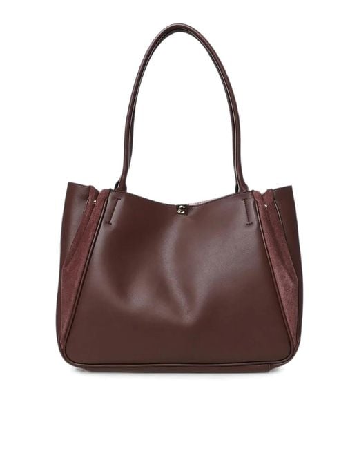 Coccinelle Brown Handbag Smooth Leath/Suede Leath