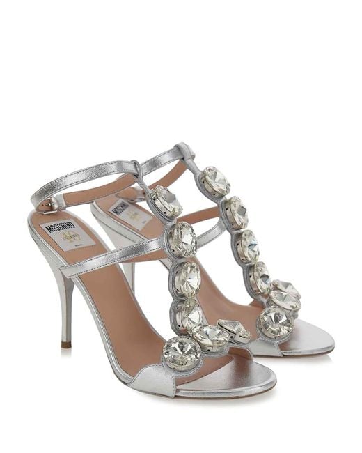 Moschino Metallic Cristal Sandal