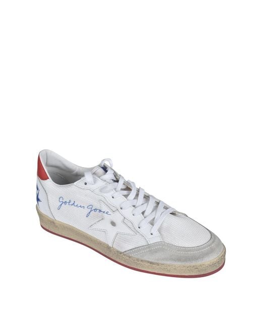 Golden Goose Deluxe Brand White Ball Star Fabric Sneakers for men