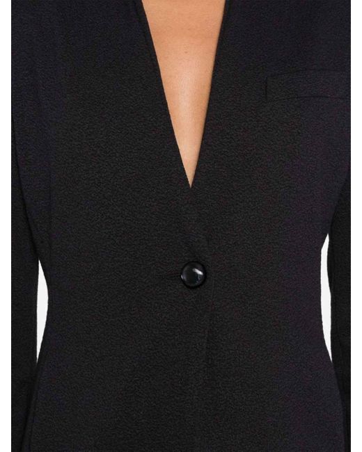 Emporio Armani Black Single-breasted Blazer Jacket