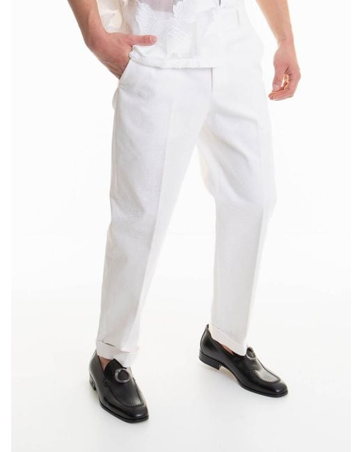 Roberto Cavalli White Pants for men