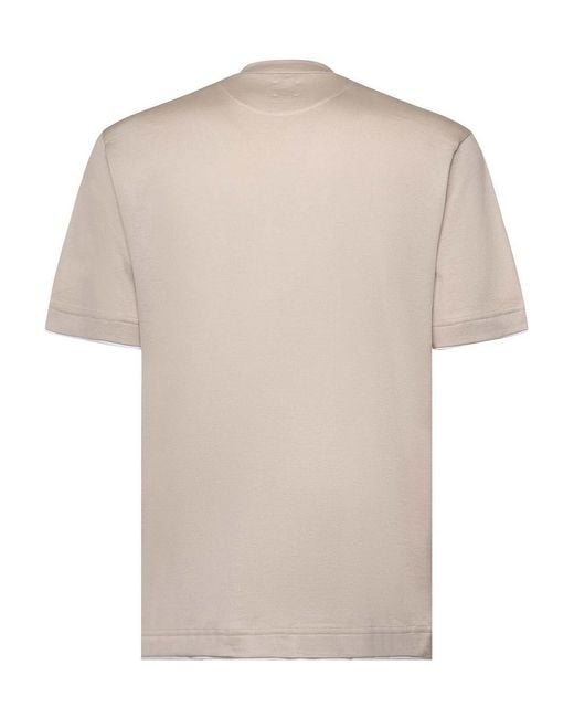 Eleventy White Cotton T-Shirt for men