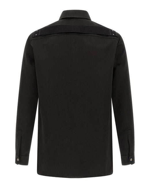 Rick Owens Black Outershirt Shirt for men
